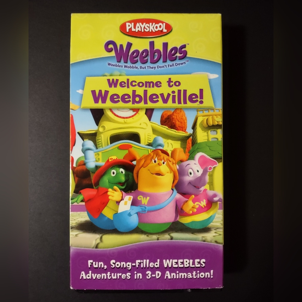 Playskool Weebles VHS Tape 2005 Welcome to Weebleville 3D Animation Songs & Show
